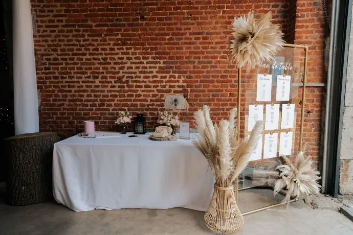 décoration mariage pampa
